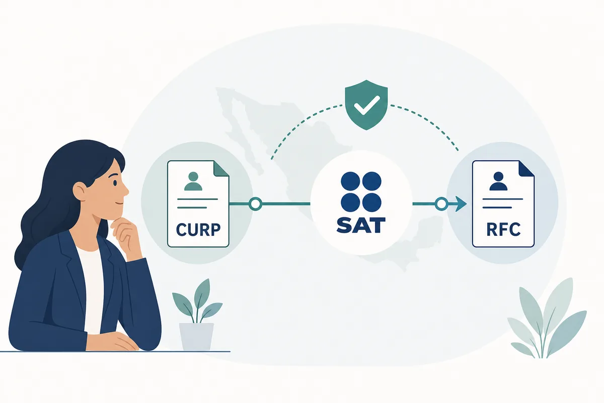 Consultar RFC con CURP por canales oficiales del SAT